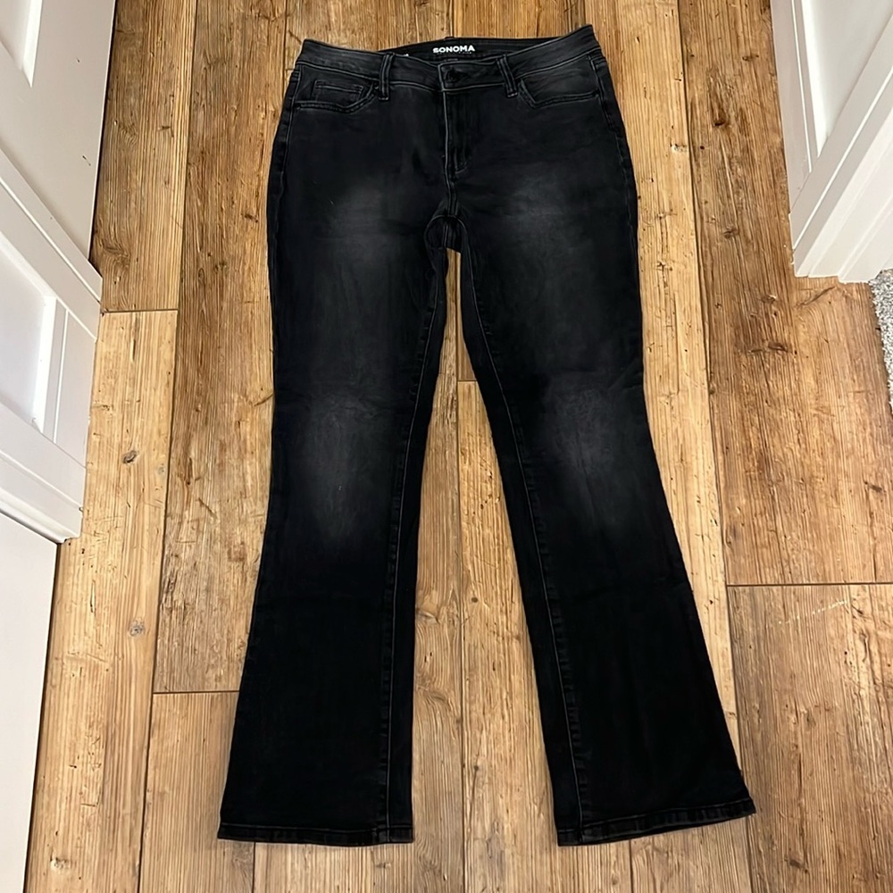 Sonoma black jeans, sz 10, bootcut